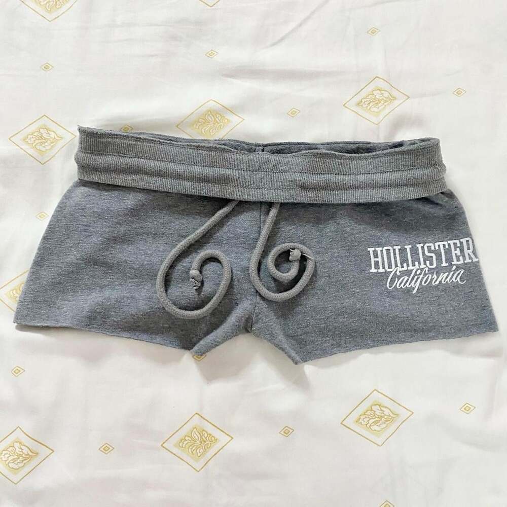 Hollister Co. Women's Grey and White Shorts